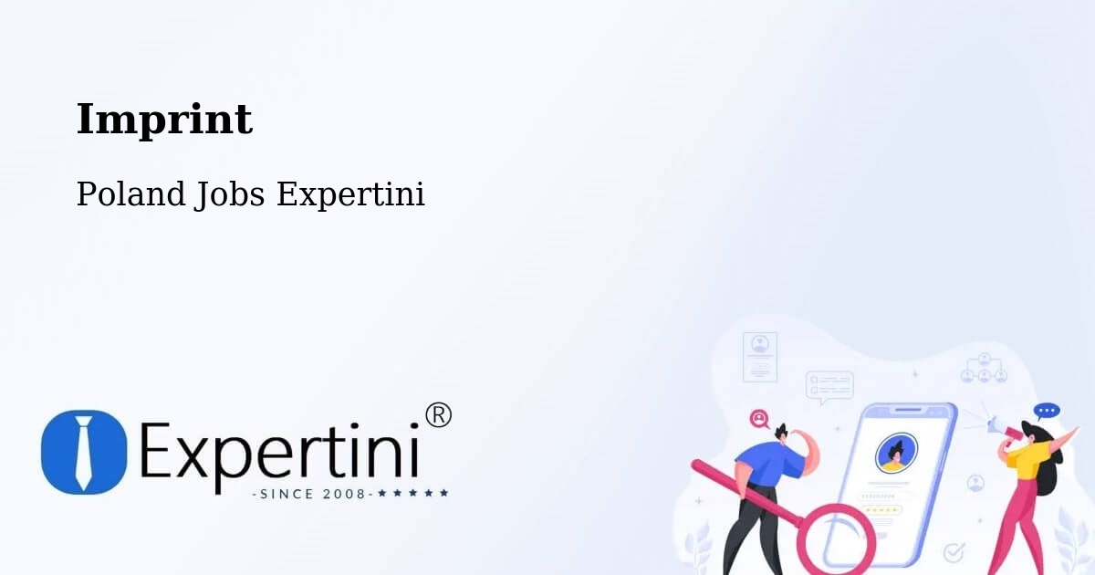 Imprint – Blizanów - Poland Jobs Expertini